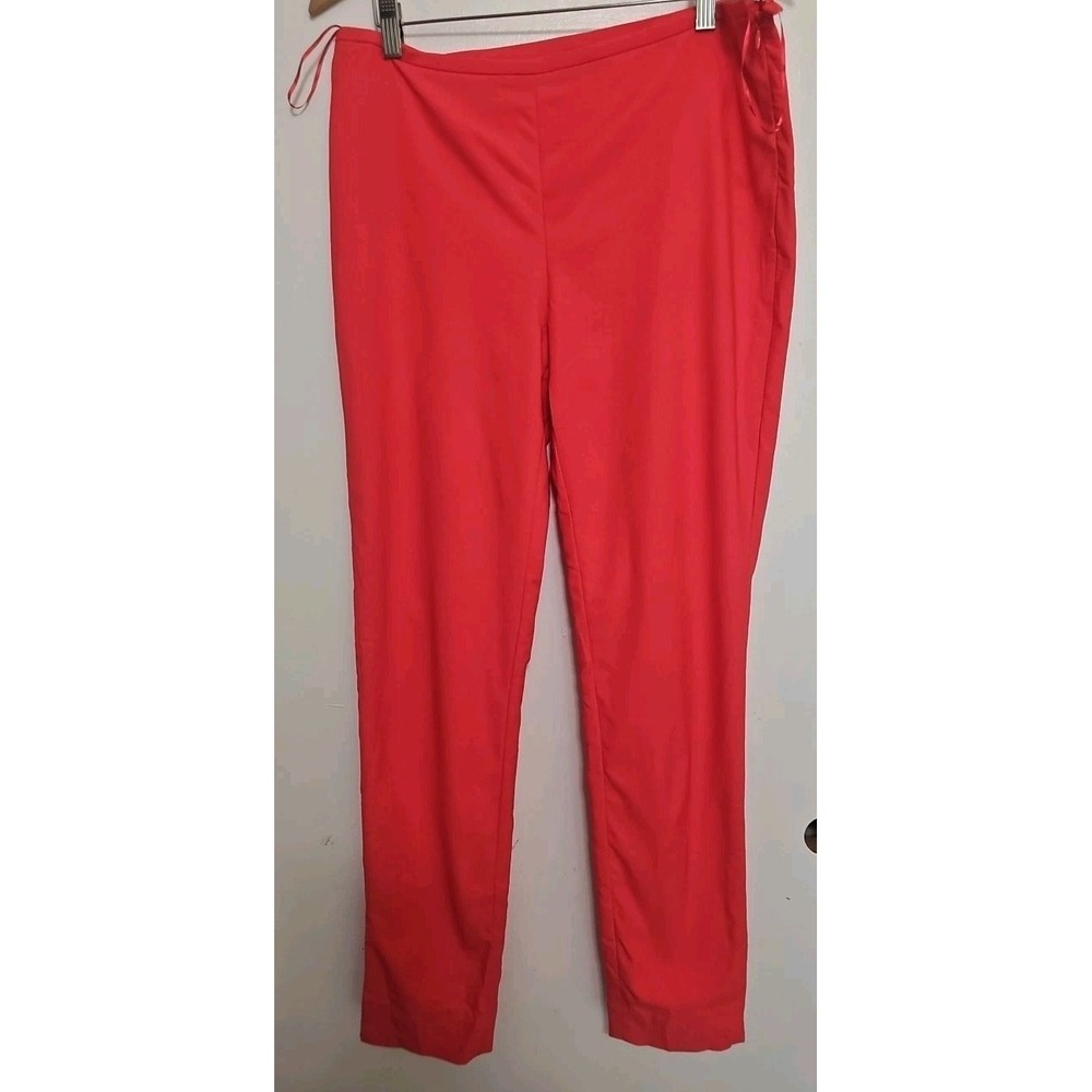 J. McLaughlin Margot Narrow WB Side Zip Skinny Fit Pant  Solid Salmon